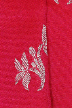 Image of Venkatagiri Silk Rani Pink Saree