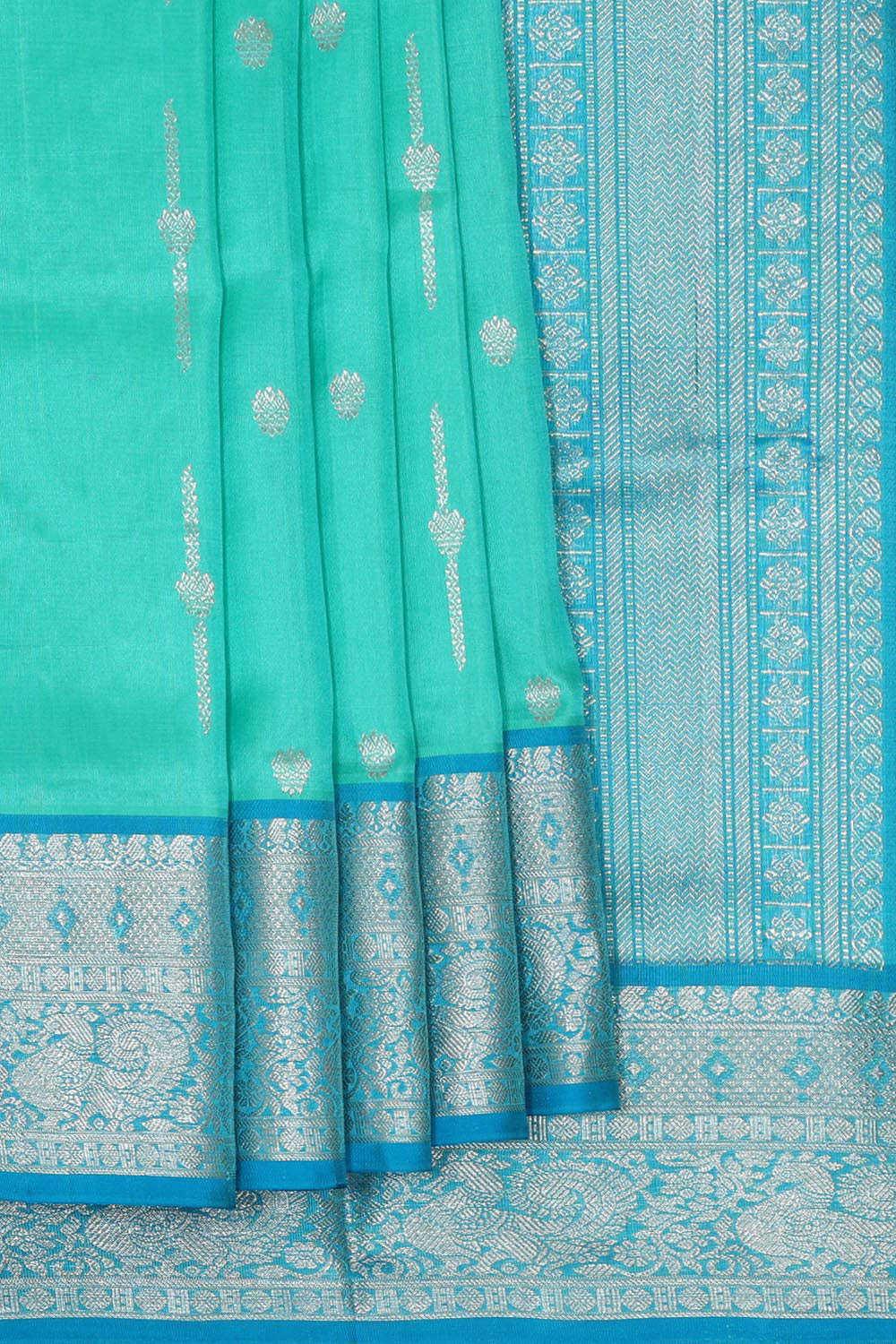 Venkatagiri Silk Sea Green Saree