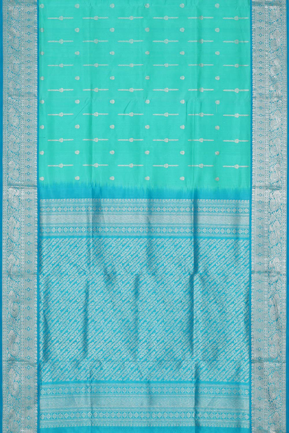 Venkatagiri Silk Sea Green Saree