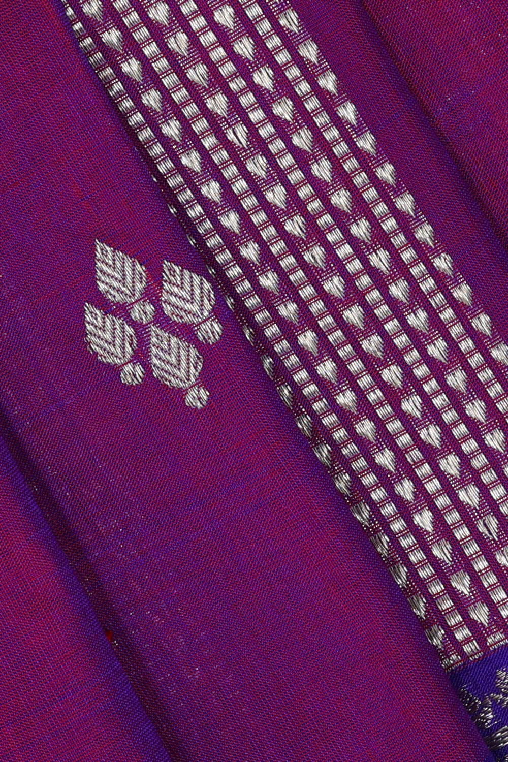 Venkatagiri Silk Magenta Purple Saree