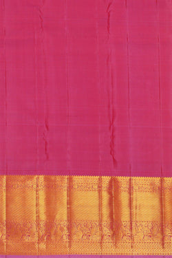 Image of Kanchipattu Orange Brocade Saree