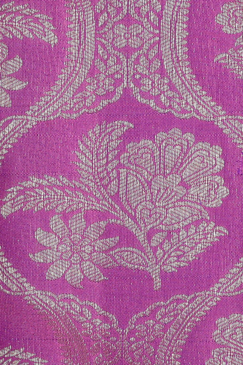 Kanchipattu Lavender Pink Brocade Saree