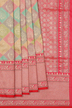 Image of Banarasi Silk Multicolour Saree