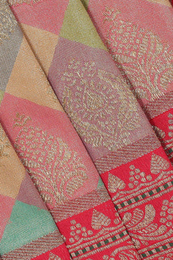 Image of Banarasi Silk Multicolour Saree