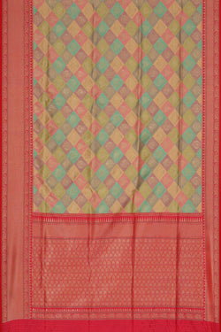 Image of Banarasi Silk Multicolour Saree