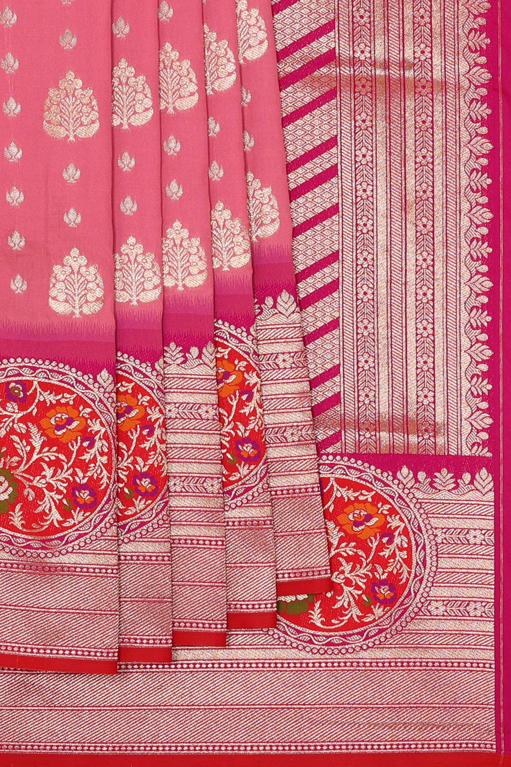 Banarasi Silk Pink Saree