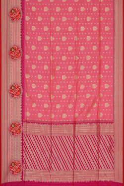 Image of Banarasi Silk Pink Saree