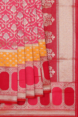 Image of Banarasi Silk Pink Saree