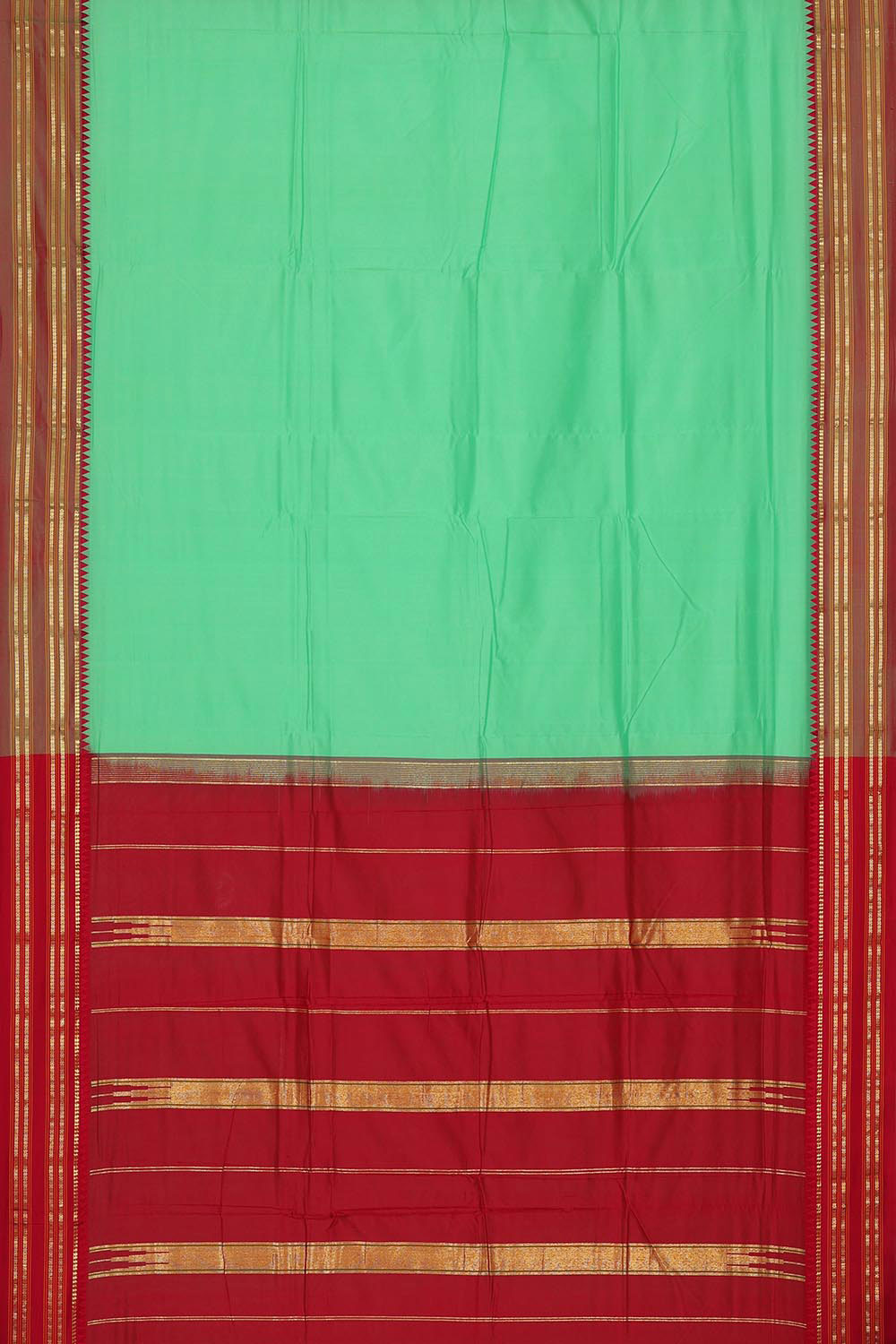 Narayanpet Silk Mint Green Saree