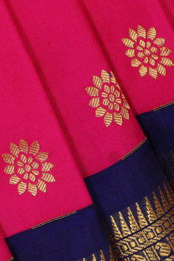 Image of Narayanpet Silk Rani Pink Saree