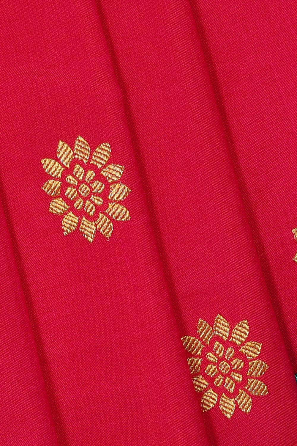 Image of Narayanpet Silk Reddish Pink Saree