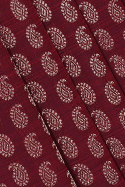 Image of Kanchipattu Wine Red Pavada Unstitched Set