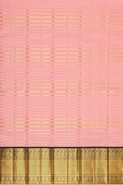 Image of Kanchipattu Soft Pink Pavada Unstitched Set