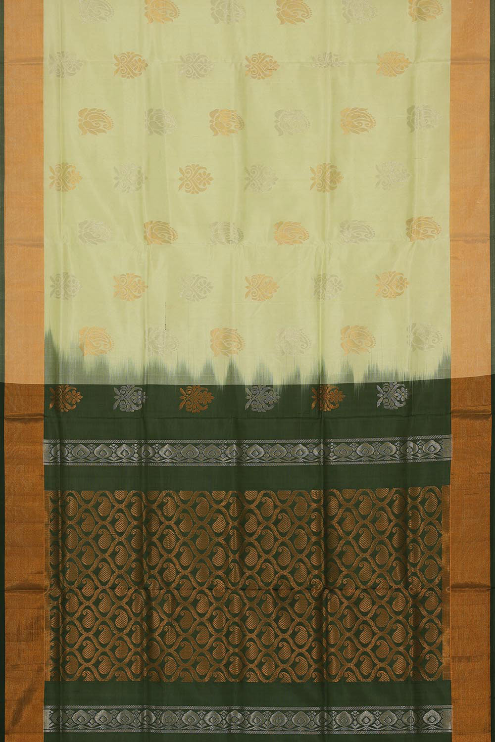 Uppada Silk Light Yellowish Green Saree