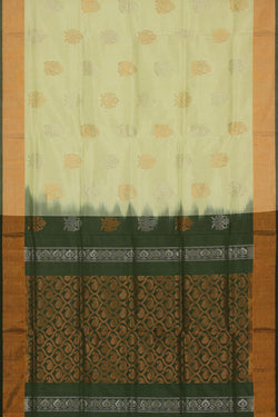 Image of Uppada Silk Light Yellowish Green Saree