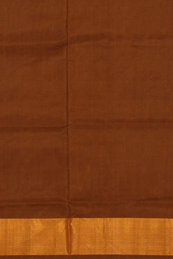 Image of Uppada Silk Dark Orange Saree