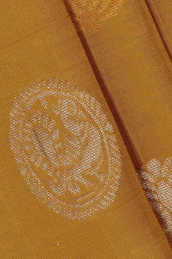 Image of Uppada Silk Mustard Yellow Saree