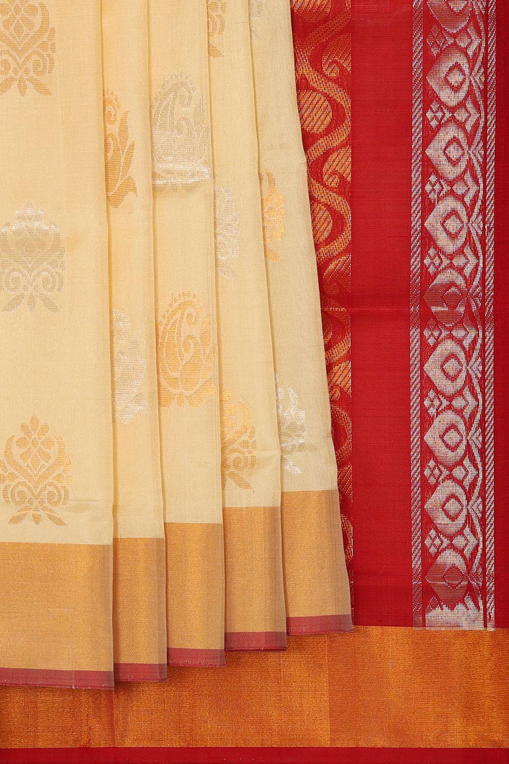 Uppada Silk Cream Saree