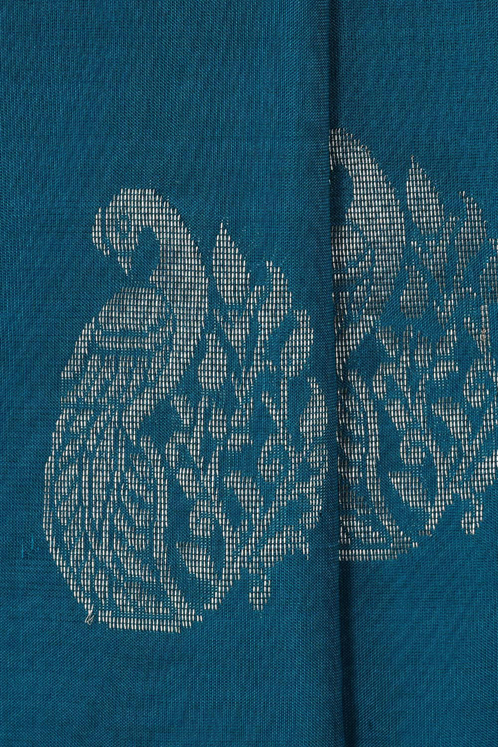 Uppada Silk Peacock Blue Saree