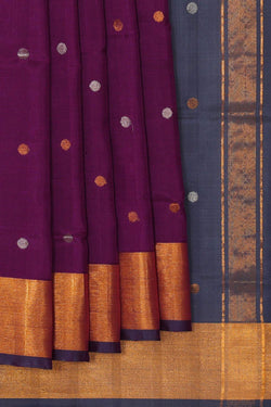 Image of Uppada Silk Purple Saree