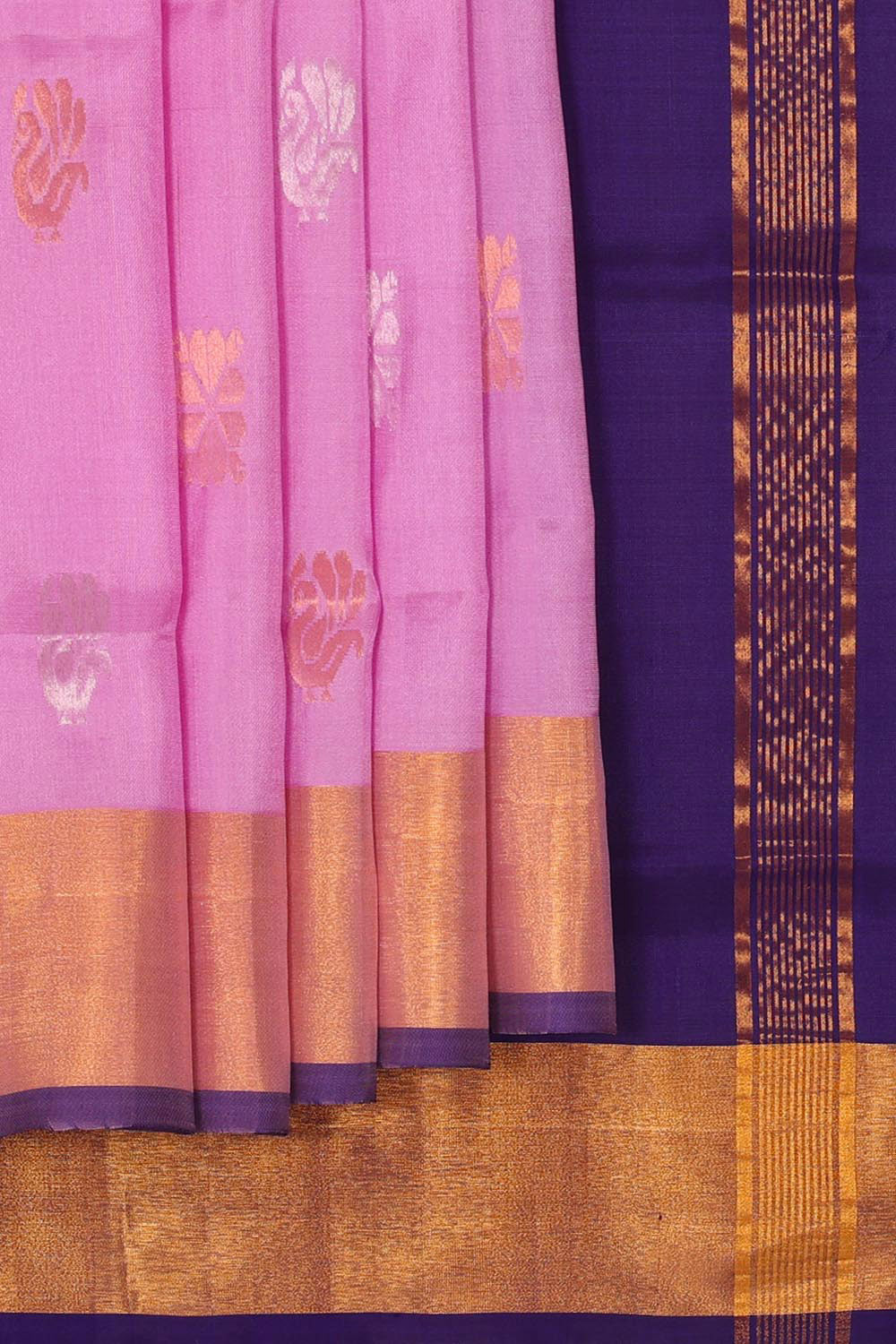 Uppada Silk Rose Pink Saree