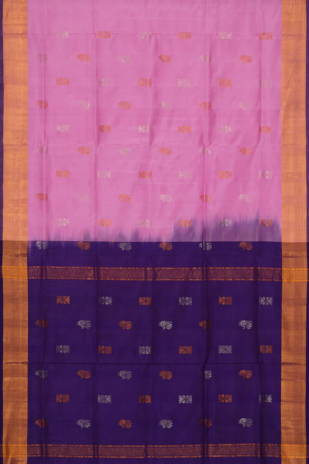 Uppada Silk Rose Pink Saree