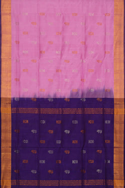 Image of Uppada Silk Rose Pink Saree