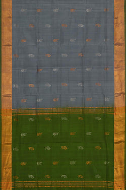 Image of Uppada Silk Grey Saree