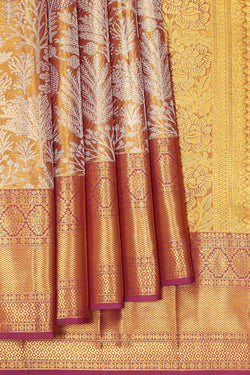 Image of Kanchipattu Gold Tissue Brocade Saree