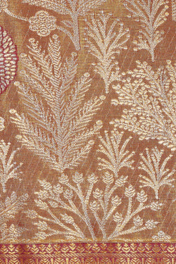 Image of Kanchipattu Gold Tissue Brocade Saree