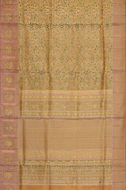 Image of Kanchipattu Gold Tissue Brocade Saree