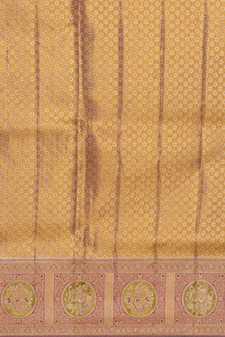 Image of Kanchipattu Gold Tissue Brocade Saree