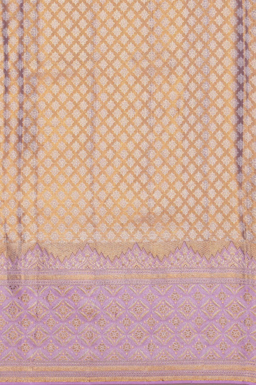 Kanchipattu Tissue Brocade Lavender Saree