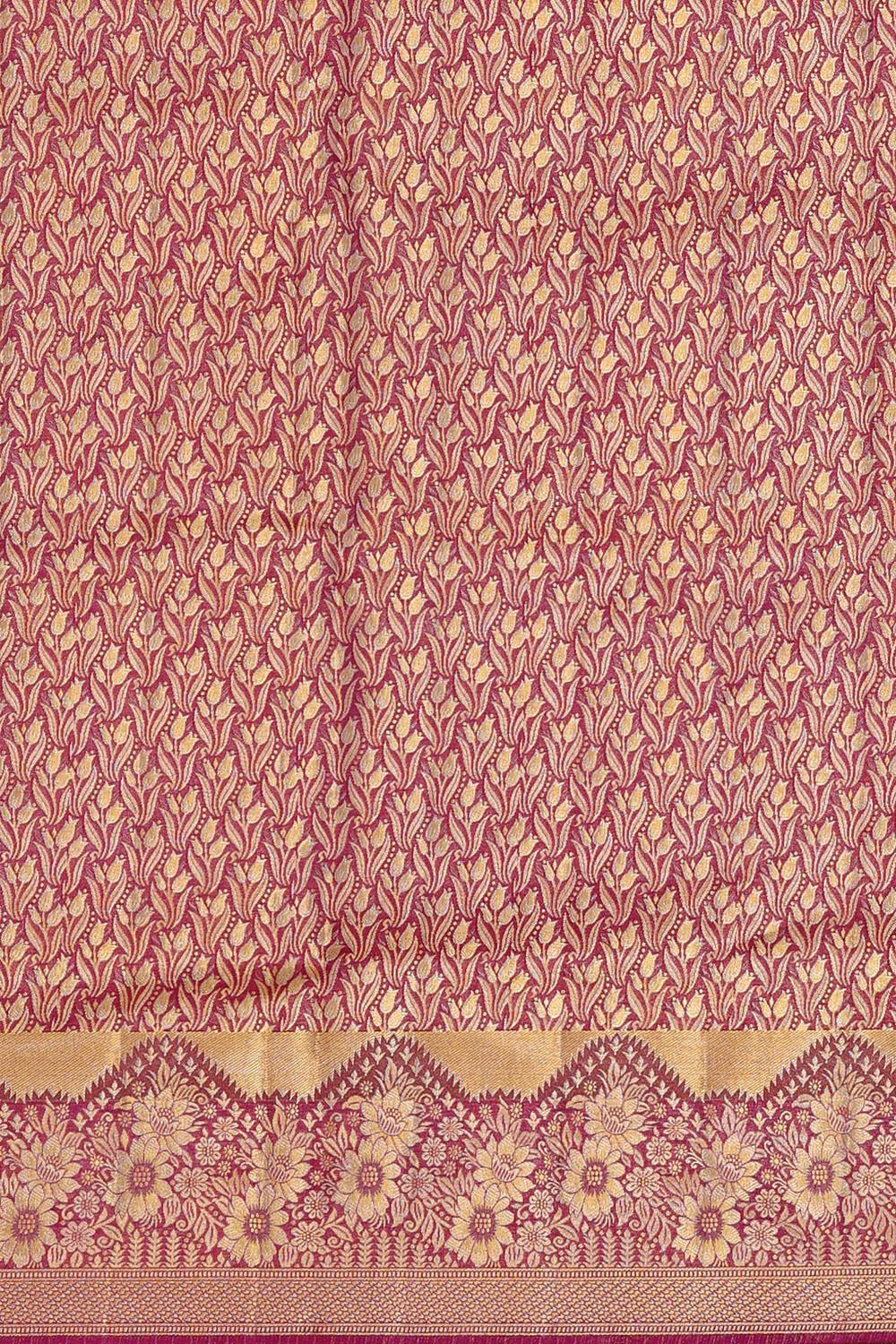 Kanchipattu Cream Tissue Brocade Saree