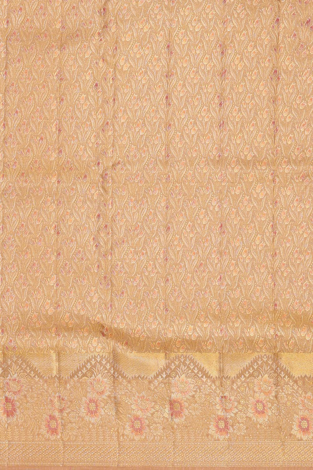 Kanchipattu Pink Tissue Brocade Saree