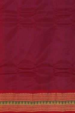 Image of Gadwal Silk Cotton Purple Saree