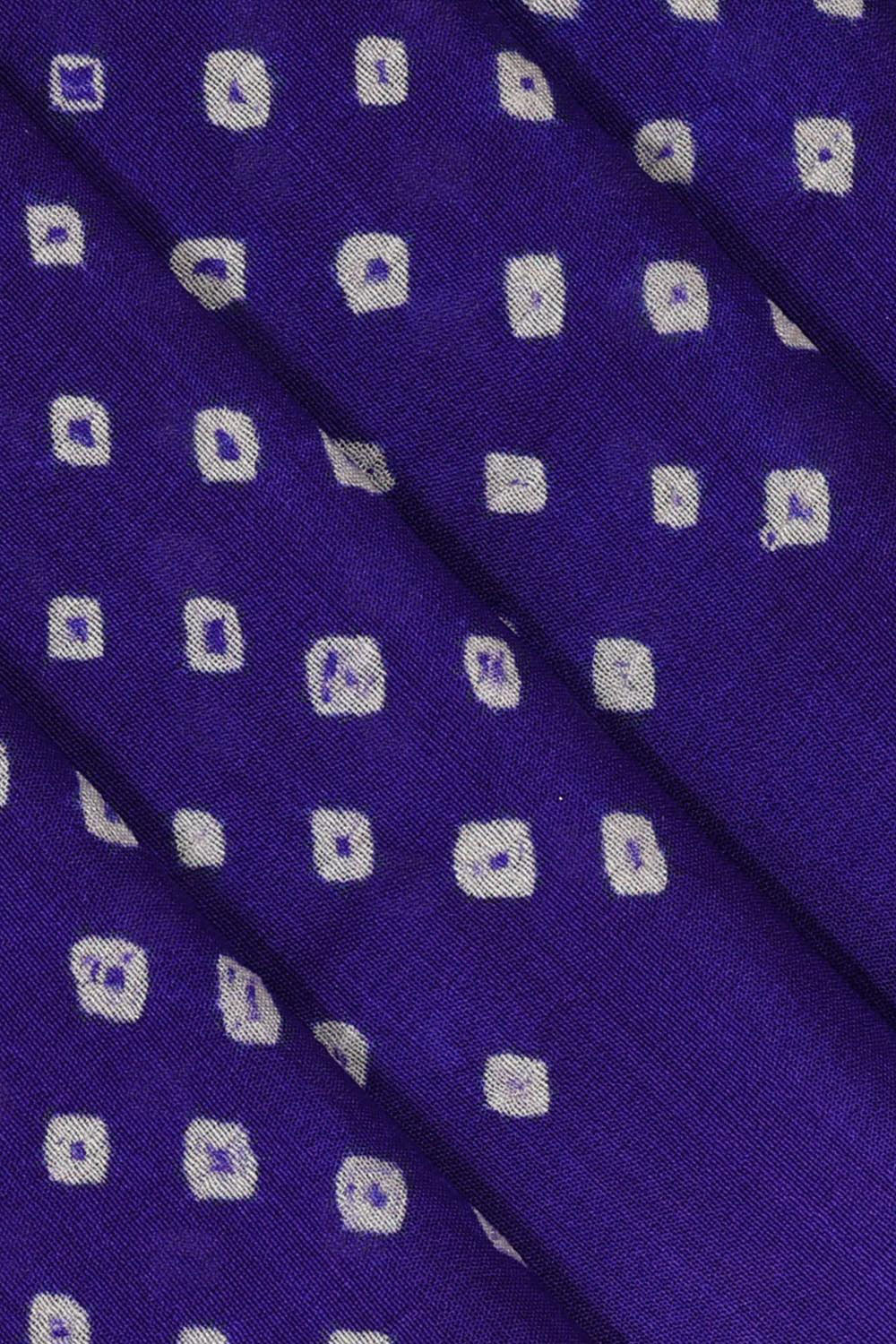 Banarasi Chiniya Purple Bandhani Saree