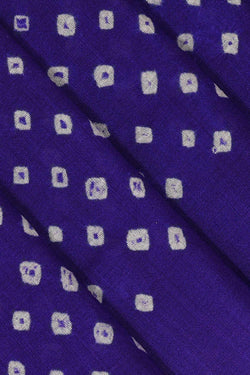 Image of Banarasi Chiniya Purple Bandhani Saree