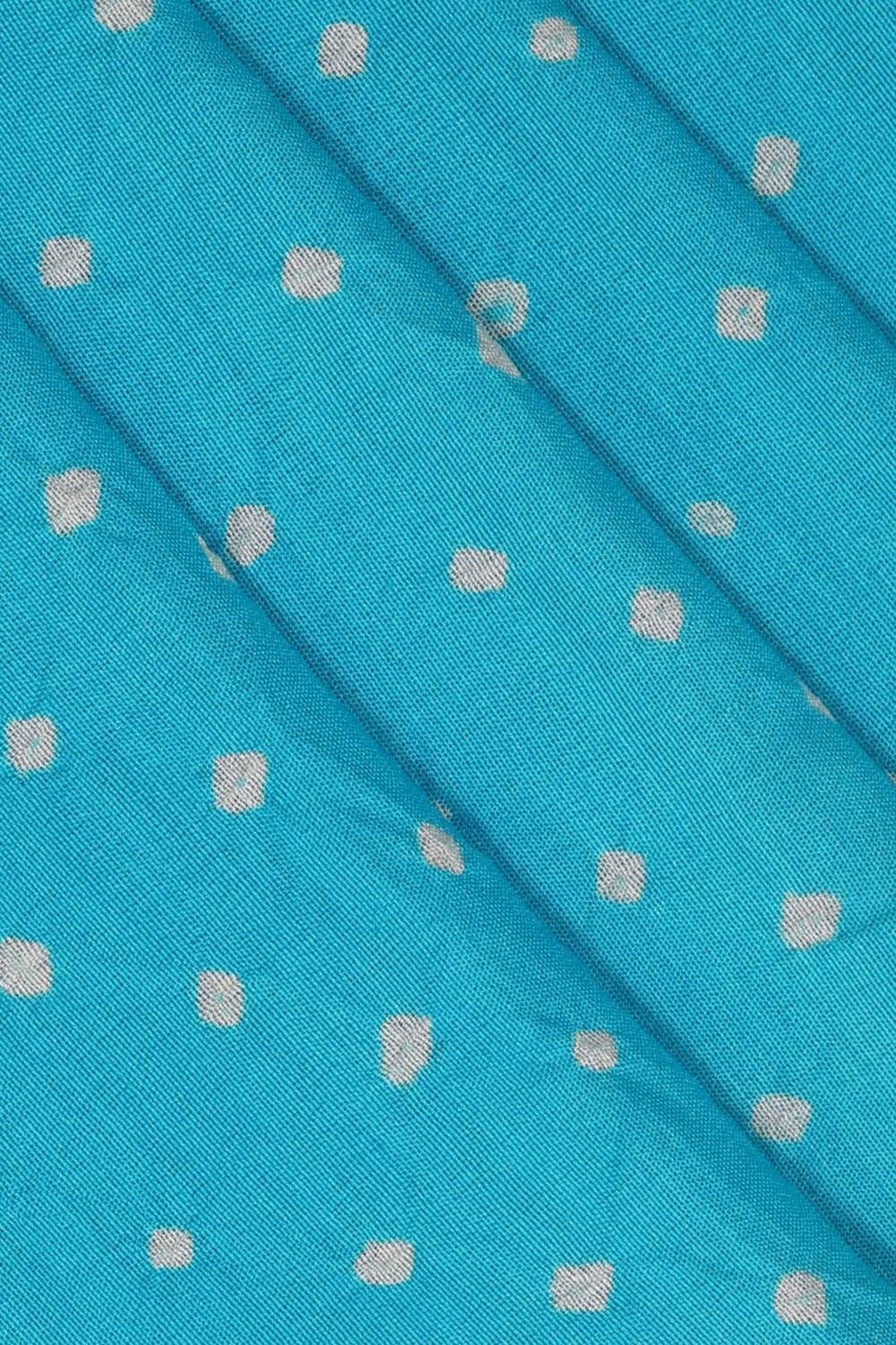 Banarasi Chiniya Sky Blue Bandhani Saree