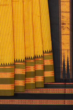 Image of Narayanpet Silk Yellow Saree