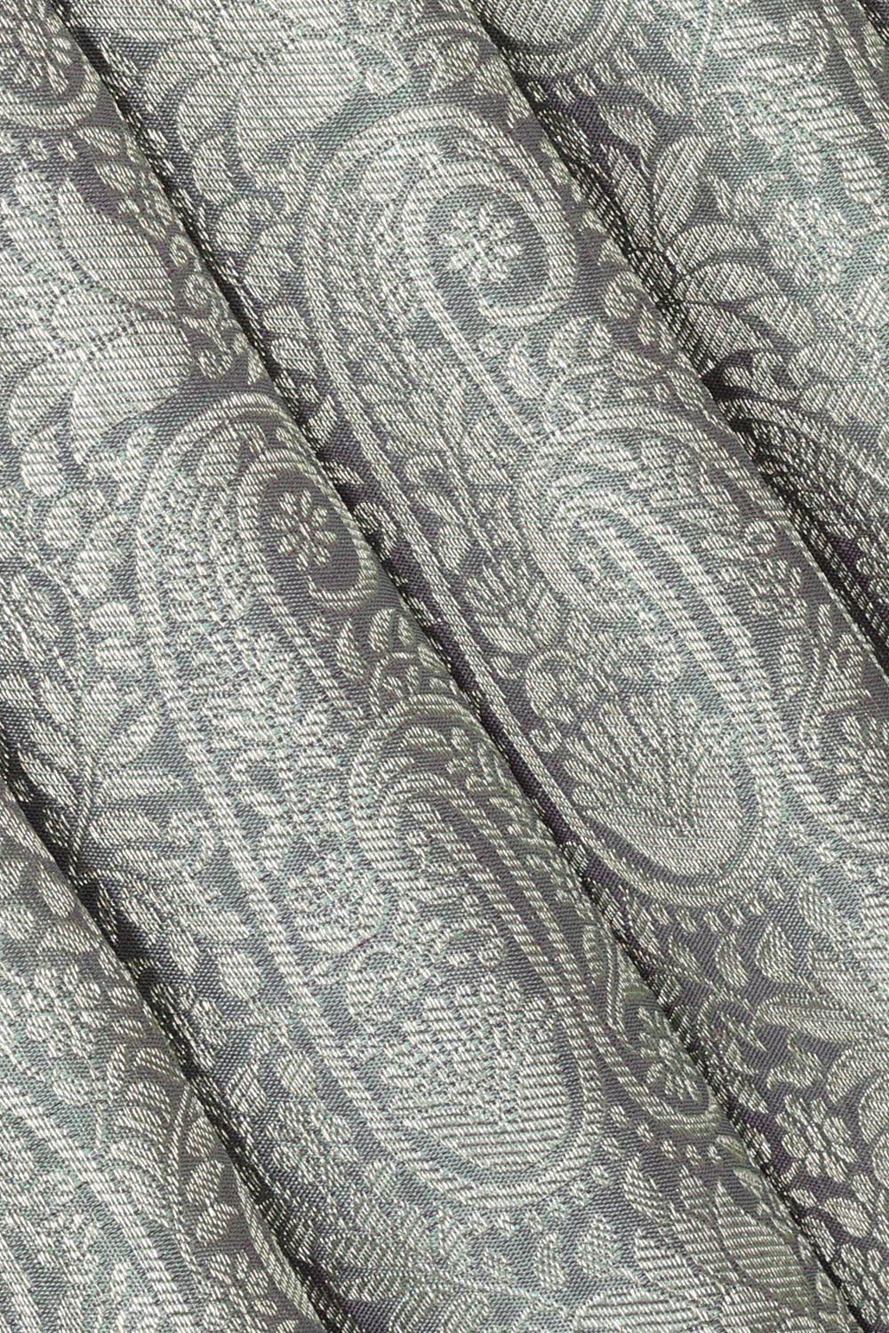 Kanchipattu Grey Brocade Saree