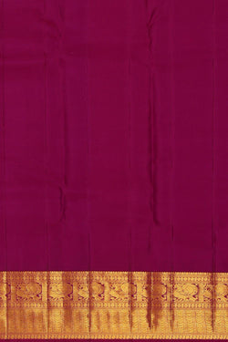 Image of Kanchipattu Dark Blue Brocade Saree