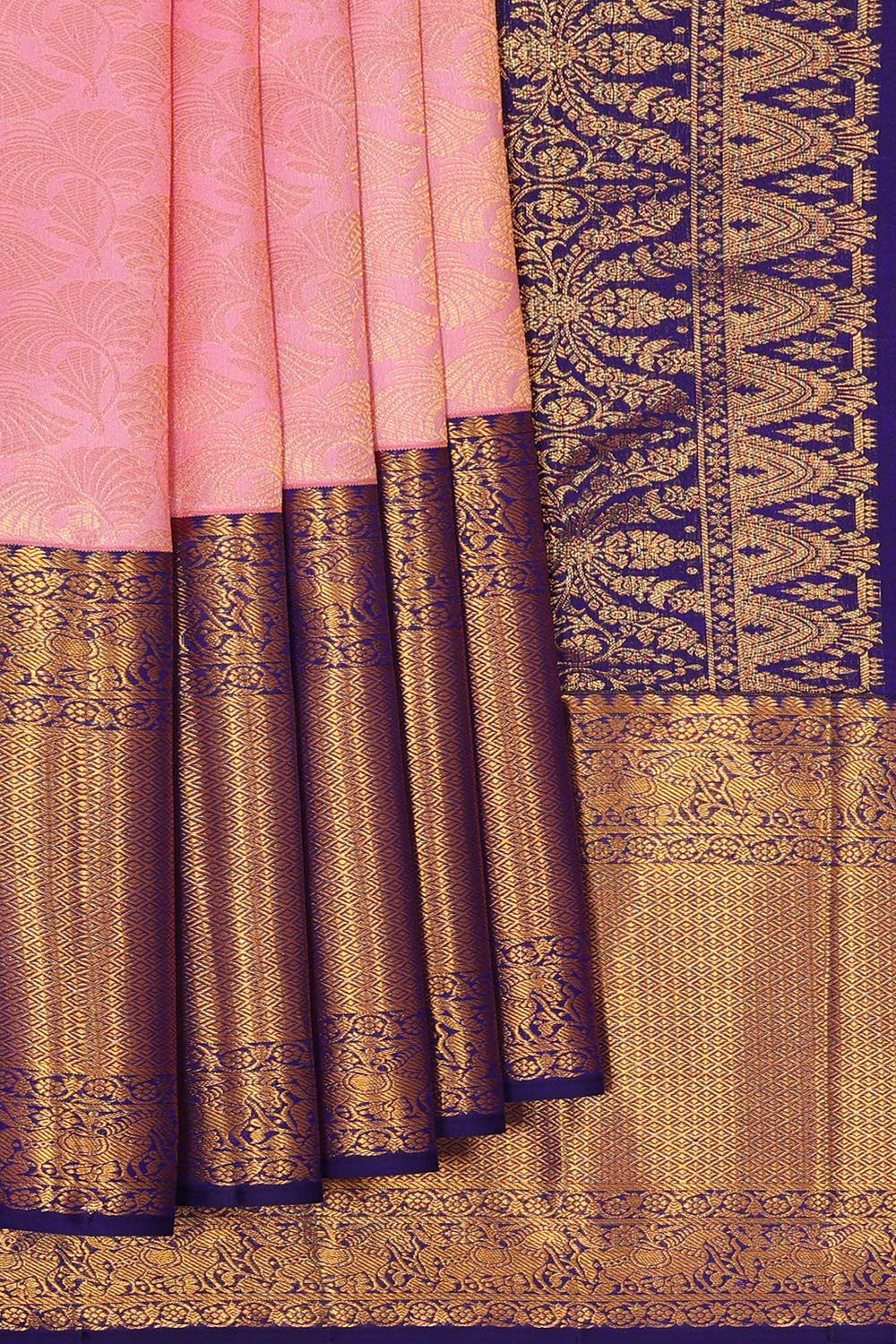 Kanchipattu Light Pink Brocade Saree