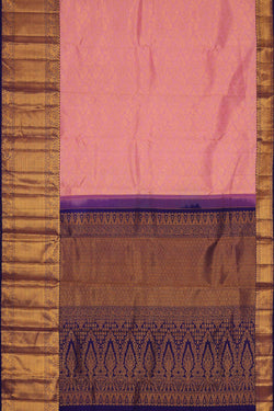 Image of Kanchipattu Light Pink Brocade Saree