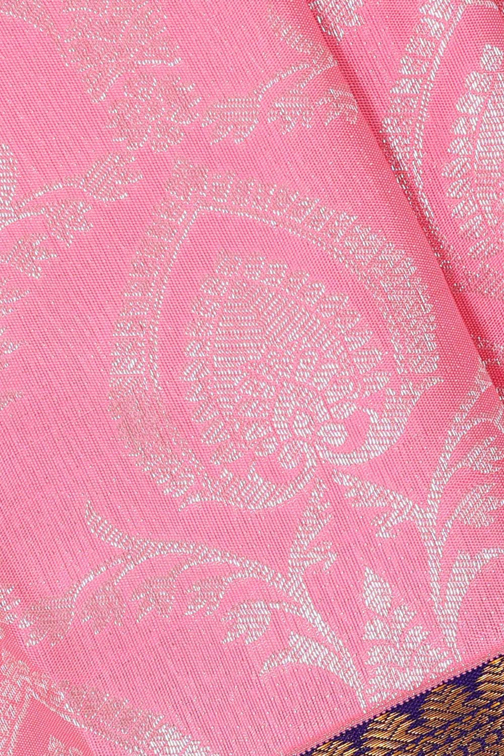 Kanchipattu Pink Brocade Saree