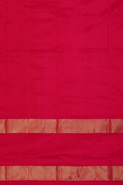 Image of Ikat Orange Pavada Unstitched Set