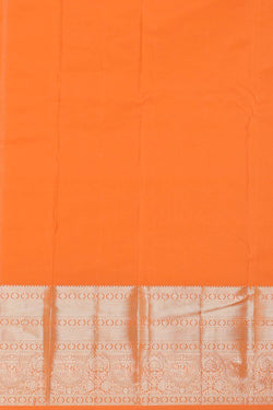 Image of Kanchipattu Peach Brocade Saree