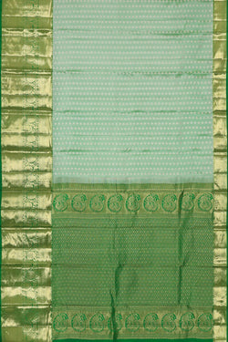 Image of Kanchipattu Mint Green Brocade Saree