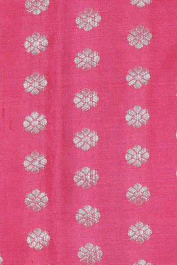 Image of Kanchipattu Rose Pink Brocade Saree