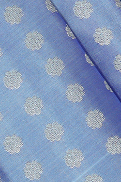 Image of Kanchipattu Dewy Blue Brocade Saree